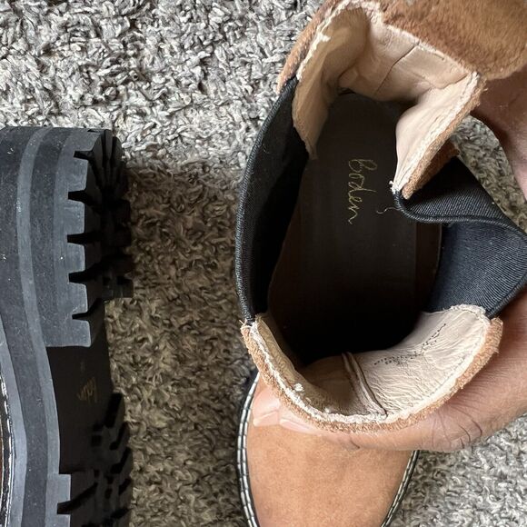 Nubuck Boden Brown and Black Chelsea Boots size 38 - Picture 7 of 7